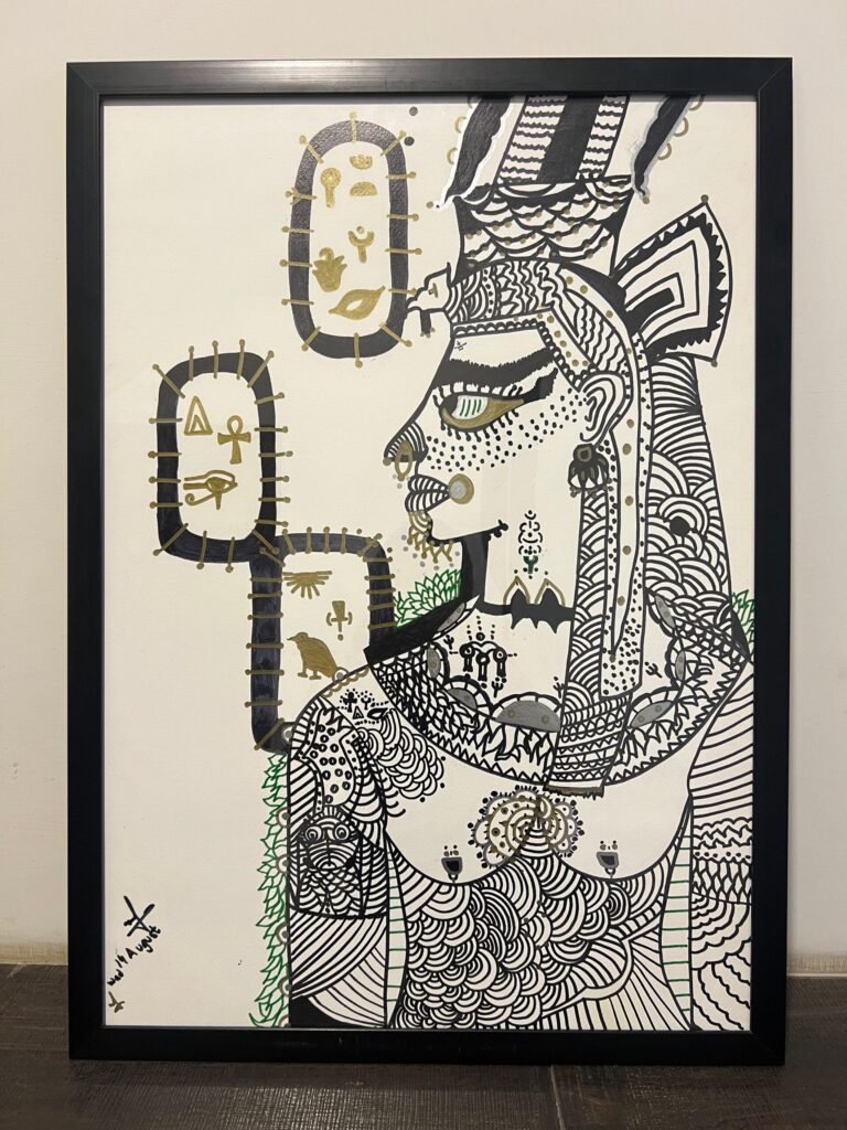 Egyptian Deity Painting Eternal Art
